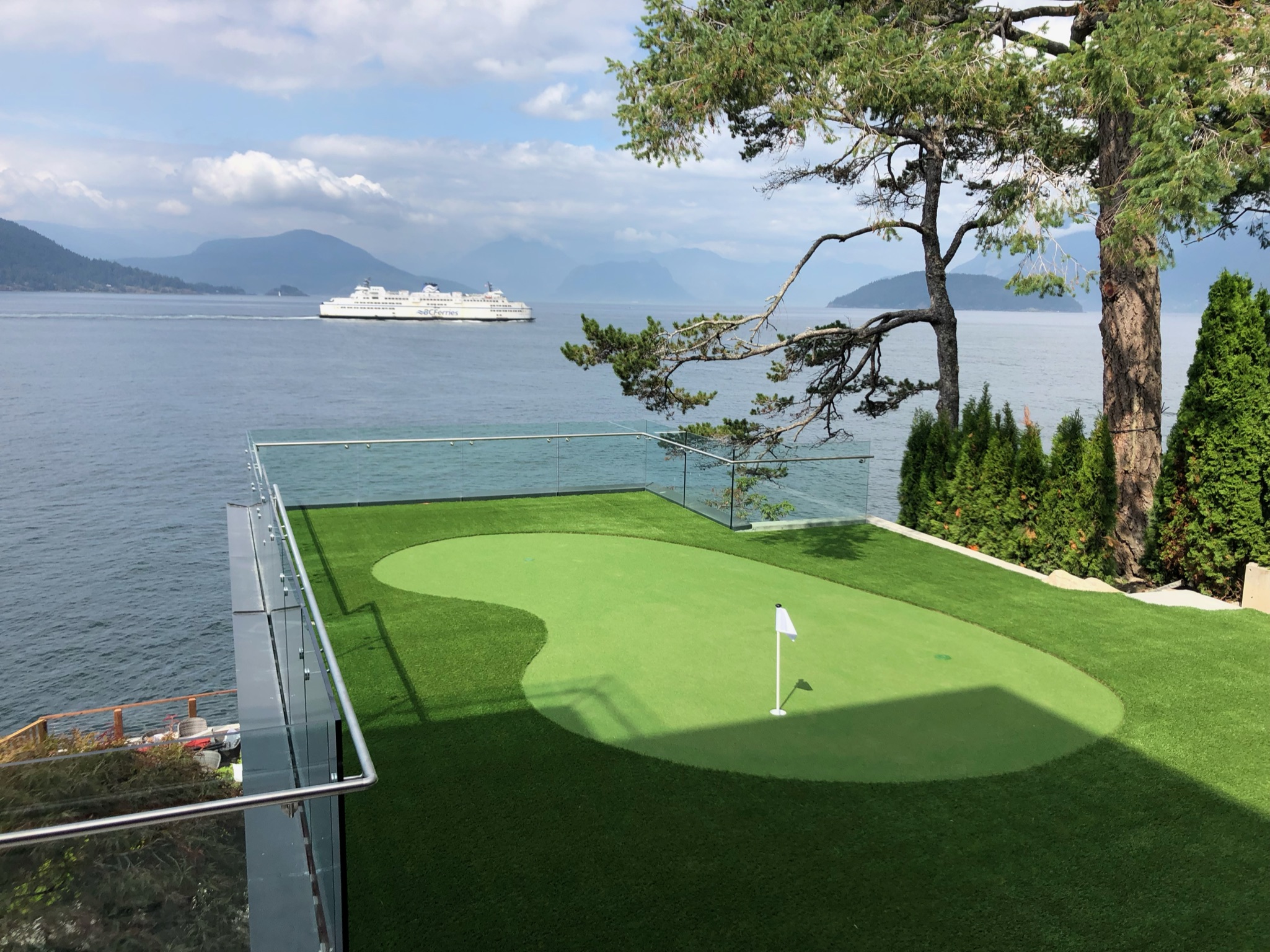 After Golf Tuft Installation on Terrace