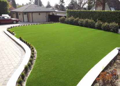 Unlike real grass, artificial turf stays beautifully green all year long. It doesn't need any sunlight, is very low maintenance, and you will never need to water your lawn again.